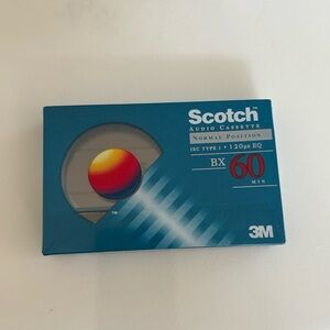 Scotch SEALED BX 60 VS. V Type 1 Blank Cassette Tape